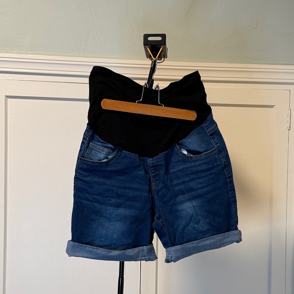 Women's Denim Maternity Shorts